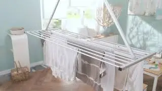 Foxydry Mini, Tendedero abatible que ahorra espacio para instalaci&oacute;n en el techo