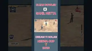 Deeraj Clean Bowled by Sahil Hetta ।। Dream 11 Solan ।। Friends Club Nerwa ।। #cricket#indiacricket