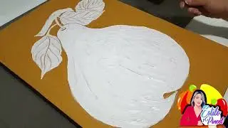 Parte 1 craquelado casero en cuadro