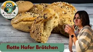 Buttermilch Hafer Brötchen | schnell selbst gebacken | Sonntagsbrötchen Thermomix® TM6 TM5