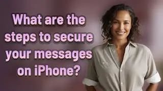 What are the steps to secure your messages on iPhone?