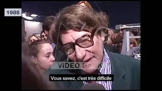 Extrait archives M6 Video Bank // interview d'Yves Saint Laurent à un défilé (1988)