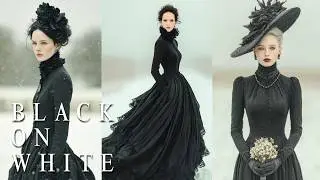 Black on White Snow | Gothic Couture