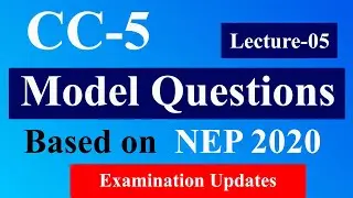 CC-5 Model Question for Exam 2024 | Lecture -5| SEM-2 | Ranchi University | Computational Thinking