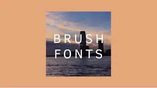 15 Brush Fonts