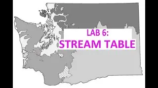 WWU Geo 101: Lab 6 Stream Table Activity