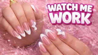 Watch Me Work: Classic French Nails w 3D flower