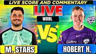 Live: MELBOURNE STARS vs HOBERT HURRICANES WBBL, 1st session | Live Cricket Match |MLS VS HBH LIVE