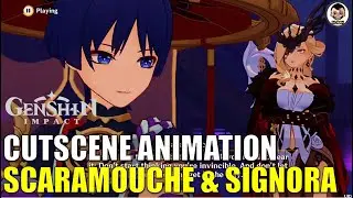 [Cutscene Animation] Scaramouche and Signora | Past Memories from The Delusion Factory | Genshin