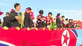 North Korea players celebrate U20 World Cup victory | AFP