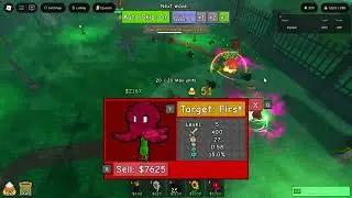 Garden Tower Defense 🌻 - Trying to beat HARD HALLOWEEN GRAVEYARD