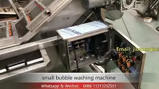small capacity vegetable and fruit bubble washing machine green pepper and carrot cleaning machine