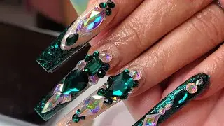Watch me work| Emerald Bling Set