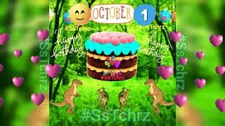 October 1 Happy Birthday Status | HBD | Birthday Song | Birthday Wishes | Birthday Card