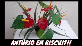 APRENDA A FAZER UM ANTÚRIO EM BISCUIT!!!
