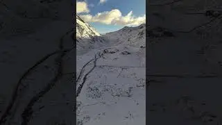 UK North Wales Llanberis Pen Y Pass Snow #djimini5pro #snow #llanberis #northwales #weather