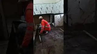 The correct way to prepare the kitchen floor with cement and sand before installing ceramic tiles