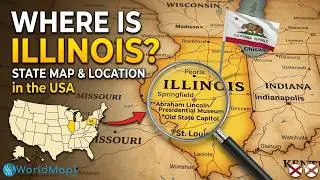 Where is Illinois in the US and and Cities Map of Illinois