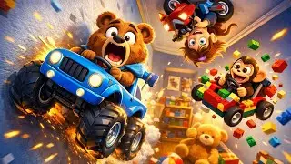 Monster Truck vs. LEGO Car! (Escape The Giant Room!) 😱🏎️
