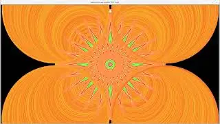 3330° angles-Awesome Orange Mandala-Root Chakra-174 Hz pulse and drum, 34.8 Hz, 278.4 Hz, 696 Hz