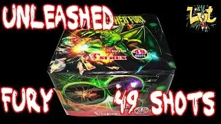 Unleashed Fury 49 Shots Salvo Cake Surex Fireworks SFC15494