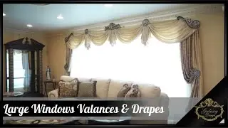 Large windows valances & drapes #220