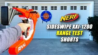 Testing The Nerf Curve Shot Sideswipe #Shorts