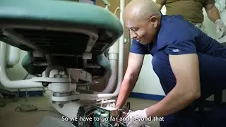 Biomedical Engineer Technicians Install Dental Chairs in Kosrae, FSM with Pacific Partnership 24-2