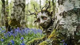 Birds singing their songs in the troll forest