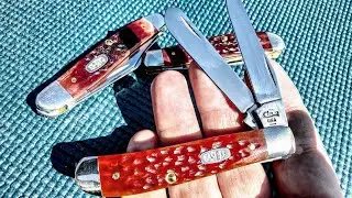 1996 ~ Case™ Mini Trapper Knife in Jigged Chestnut Bone - TO GO WITH MY STOCKMAN, DID I PAY TOO MUCH