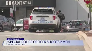 Special police officer shoots two men