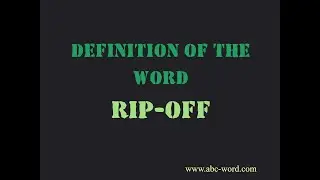Definition of the word 