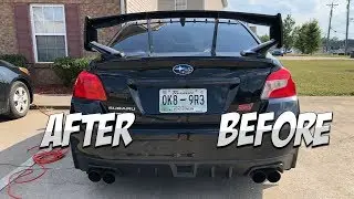 $6 DIY Vinyl Tail light overlays for 2015+ Subaru WRX/STI!