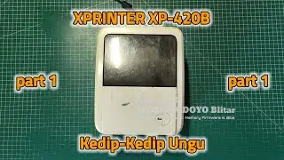 XPRINTER XP-420B Kedip-Kedip Lampu LED Ungu Kiriman Dari Kab. Blitar #part1