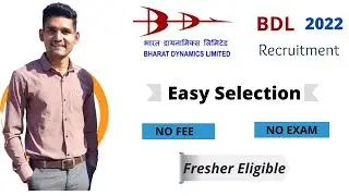 BDL Recruitment 2022 | Easy Selection | Freshers Can Apply | Apprenticeship Training |