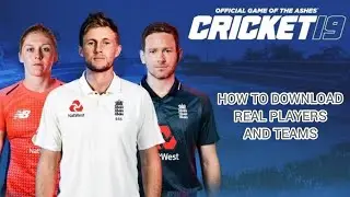 How to download real players and uniforms in Cricket 19 | How to download lates teams in Cricket 19