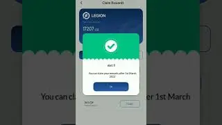 LGX Legion Network token claim 1st march