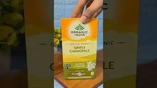 Organic India Simply Chamomile Tea Review ✨ #chamomile #review #ytshorts