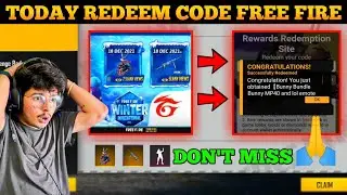 FREE FIRE REDEEM CODE TODAY | 22 DECEMBER REDEEM CODE FREE FIRE | FF REDEEM CODE TODAY 22 DECEMBER