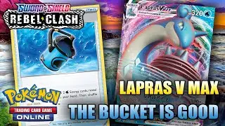 LAPRAS V MAX / FROSMOTH WITH BUCKETS IS SO GOOD! (Pokemon TCG)
