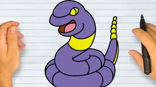 How to Draw Pok&eacute;mon Ekans | Step by Step Simple and Easy