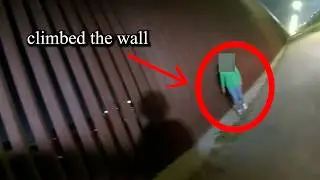 Woman Caught by Police Climbing The Border Wall || Bodycam Patrol