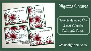 Poinsettia Petals: Simple Stamping One Sheet Wonder