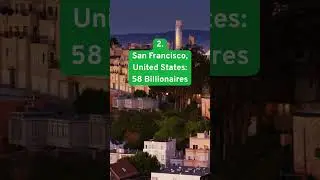 Top 5 Cities with the most Billionaires in America #billionairecities   #wealthranking