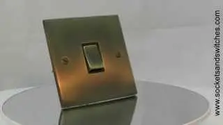 Low Profile Antique Brass Sockets & Switches