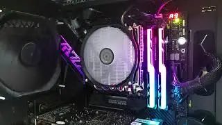 Работа вентилятора кулера Thermalright AXP 100H Muscle со скоростью 2323rpm