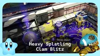 Heavy Splatling - Dee Raw Gameplay - Splatoon 2 - Clam Blitz