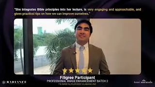 Filigree Batch 2 Training Feedback | Toni Miranda on Professional Image Enhancement