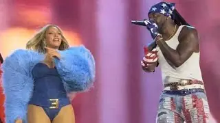 Beyonce & Shaboozey (Feat Blue Ivy) - SWEET HONEY BUCKIIN / Cowboy Carter Tour #beyonce #shaboozey 
