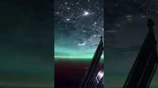 Astronauts' View: Northern Lights Witnessed from the International Space Station #StellarHorizons